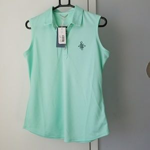 Cutter & buck teal golf shirt for women